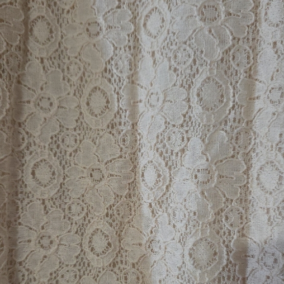 Chelsea & Violet Cream Lace Dress with Black Collar - Picture 5 of 5